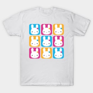 Kawaii Bunny Squares T-Shirt